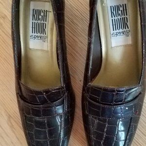 Rush hour brown mules